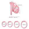 Soft silicone chastity cage pink cock cage lockable male chastity device belt 4size cock ring femdom 18+ adult sex toys for men.