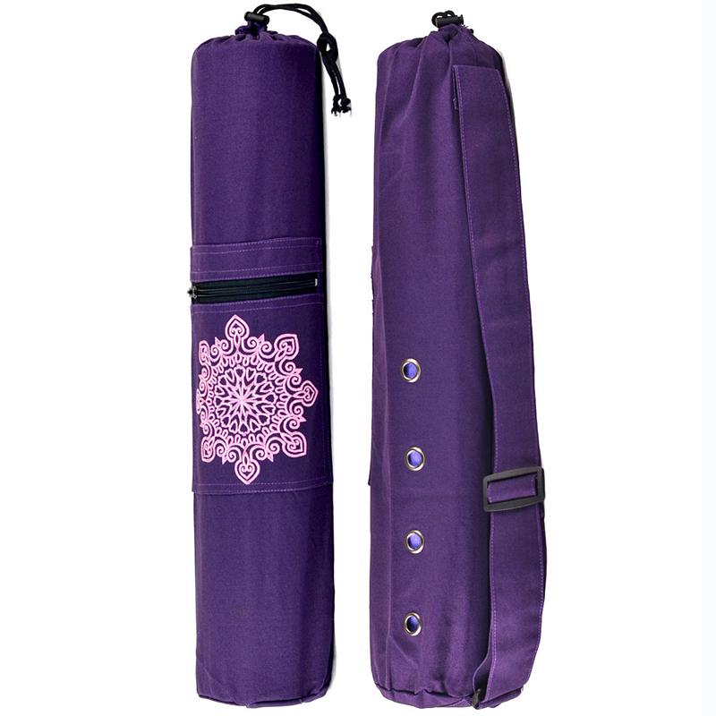 Wear-resistant Canvas Yoga Mat Backpack Breathable Sports Fitness Canvas Bag Yoga Accessories