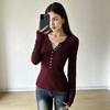 Camicetta Retro con Bordi in Pizzo e Design Spliced per Streetwear Casual