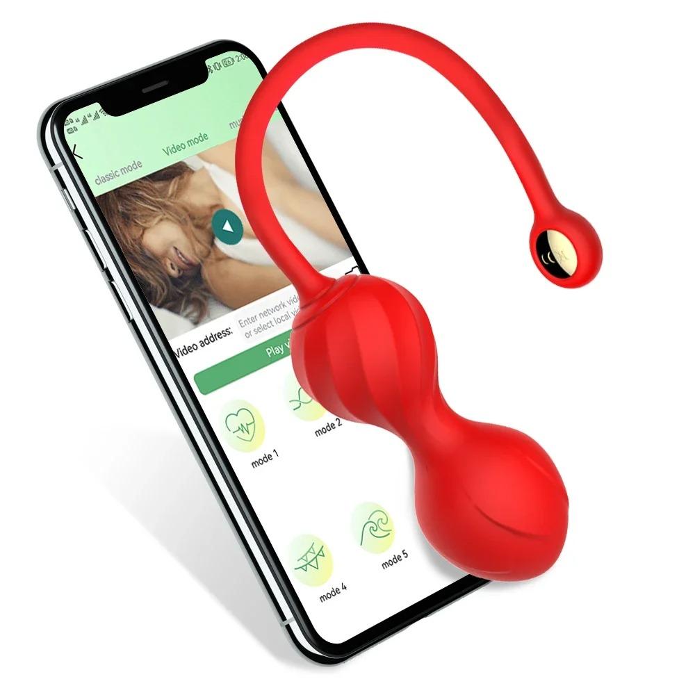 Female Wireless App Vagina Balls Vibrator Women Tighten Vagina Muscle Trainer Kegel Ball Egg Intimate Sex Toys Adults Couple Toy