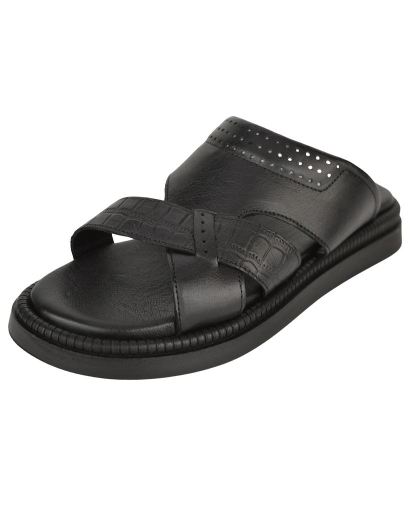 Men's Slippers Pandew 19540 40 Black Leather