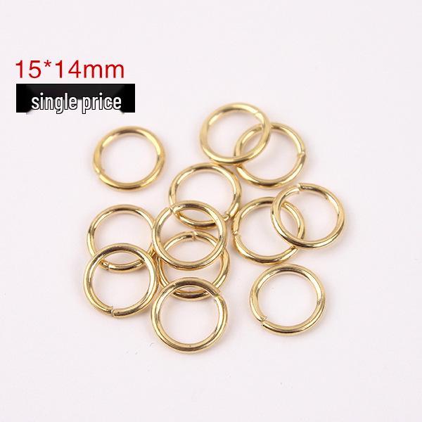 

Gold-Plated & Silver-Plated Jump Ring Nine-Needle Keychain DIY Jewelry Accessory