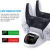 2-in-1 Game Controller Dual Charger Plastic Charging Station LED Charging Dock Replacement for Plastic Controller Charger