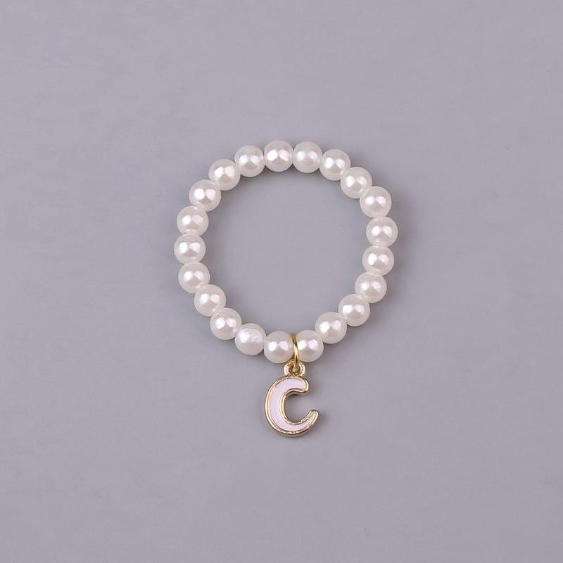 Doll Necklaces, Elegant Sweet 26 Letters Pearl Necklace Cute Doll Accessories For 10.5Cm 4.0 Mini Doll Chain Jewelry & Outfit