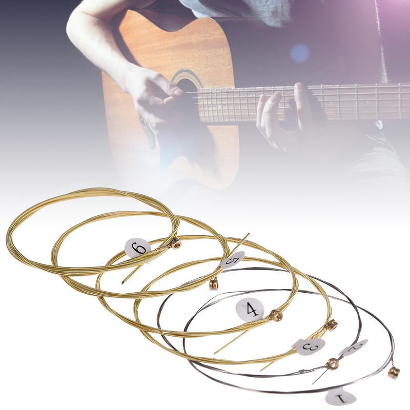 6Pcs High-Quality Acoustic Guitar Strings Replacement for Guitar Performers Musical Instruments Guitars Strings Guitar Part