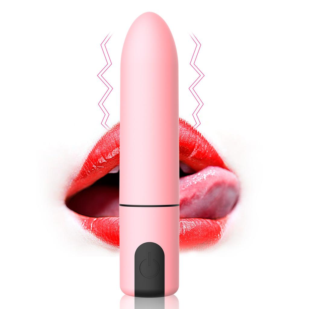 USB Rechargeable Bullet 10-frequency Strong Vibration Silent Male and Female Erotic Dildo Masturbator Vibrator