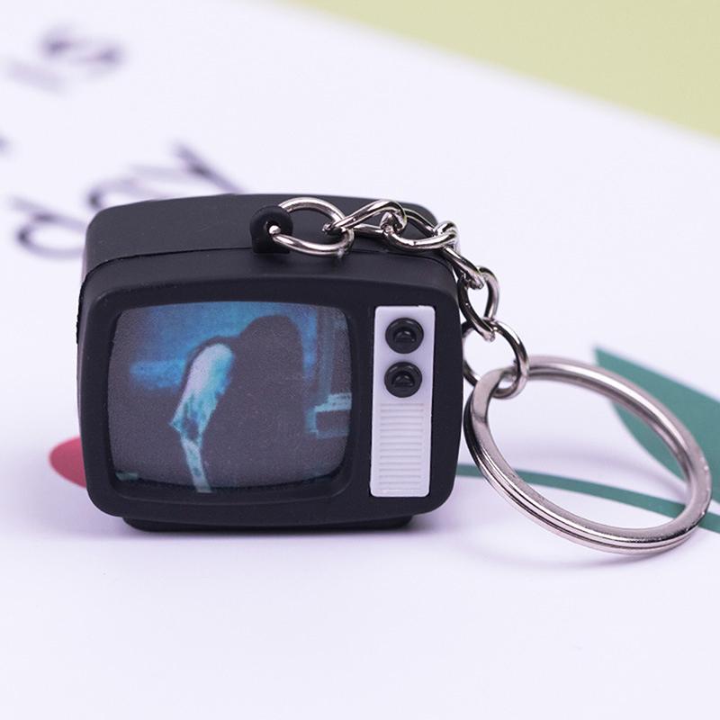 Mini Tv Keychain Horror Atmosphere Mini Tv Keychain Pendant Simulation Tv Pendant Bag Pendant