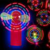 Led Glowing Windmill Toy Flashing Light Up Fan Child Toy Gift Mini Handheld Cooling Fan Changing LED Light Concert Props Toys