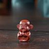Handmade Yixing Purple Clay Fortune Longevity Tea Pet Wealth Symbol for Gongfu Tea Ceremony Home Desk Decor Gift