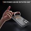 360°Rotating Magnet Ring Fold Rotating Stand Phone Case For Samsung S26 Edge S24 S25 Ultra S23 Plus Frosted Translucent Cover