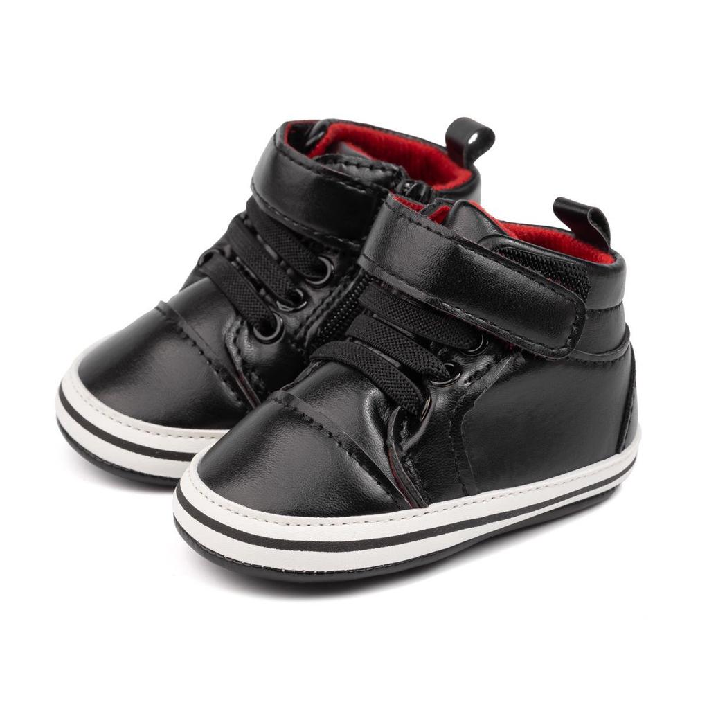 PU-Softsohlen High-Top-Sneaker für Babys (0-12 Monate)