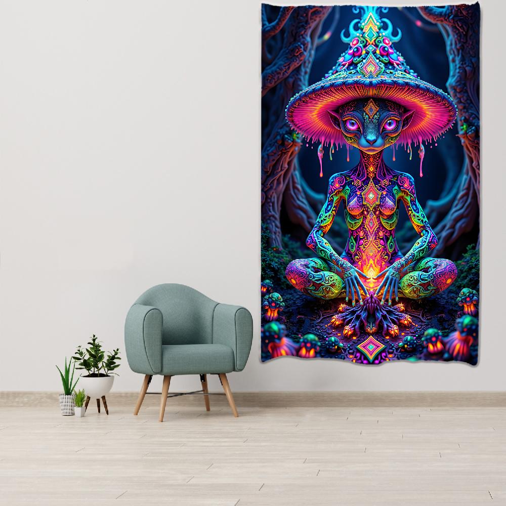 Latest Designs Bohemian Bedroom Decorating Indian Buddhism Fantasy Mandala UV Printed Tapestry