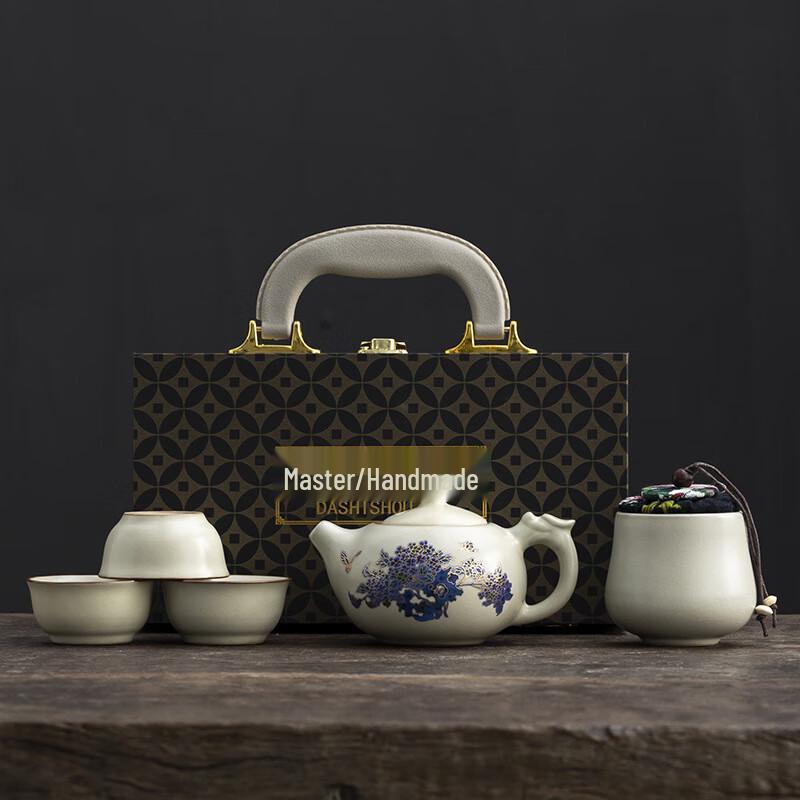 Mingguan Portable Ceramic Kung Fu Tea Set
