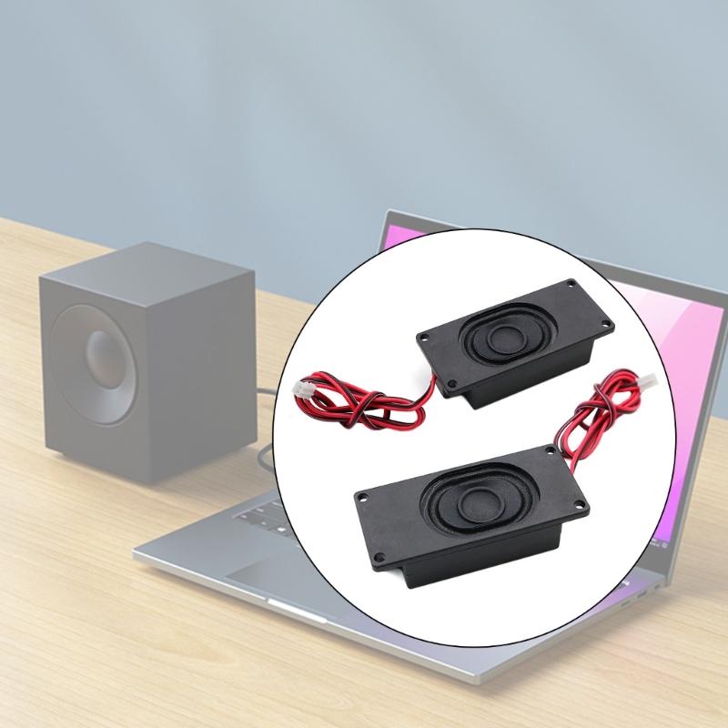 1pair Speaker 3070 8Ohm 3W Computer Loudspeaker Speaker Full Frequency Rectangles Speaker Quality Sound for Electronics