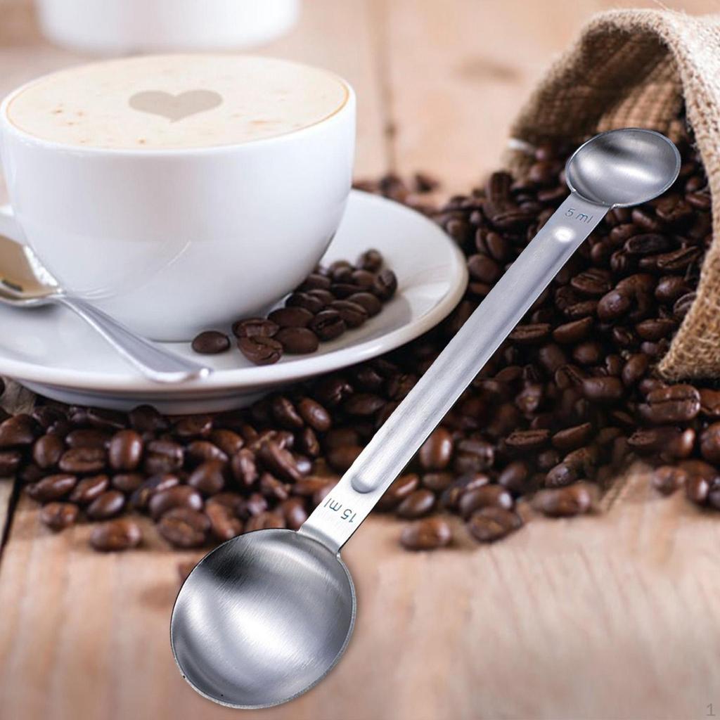 Coffee Measuring Spoon, Double-sided Tablespoon for Ground