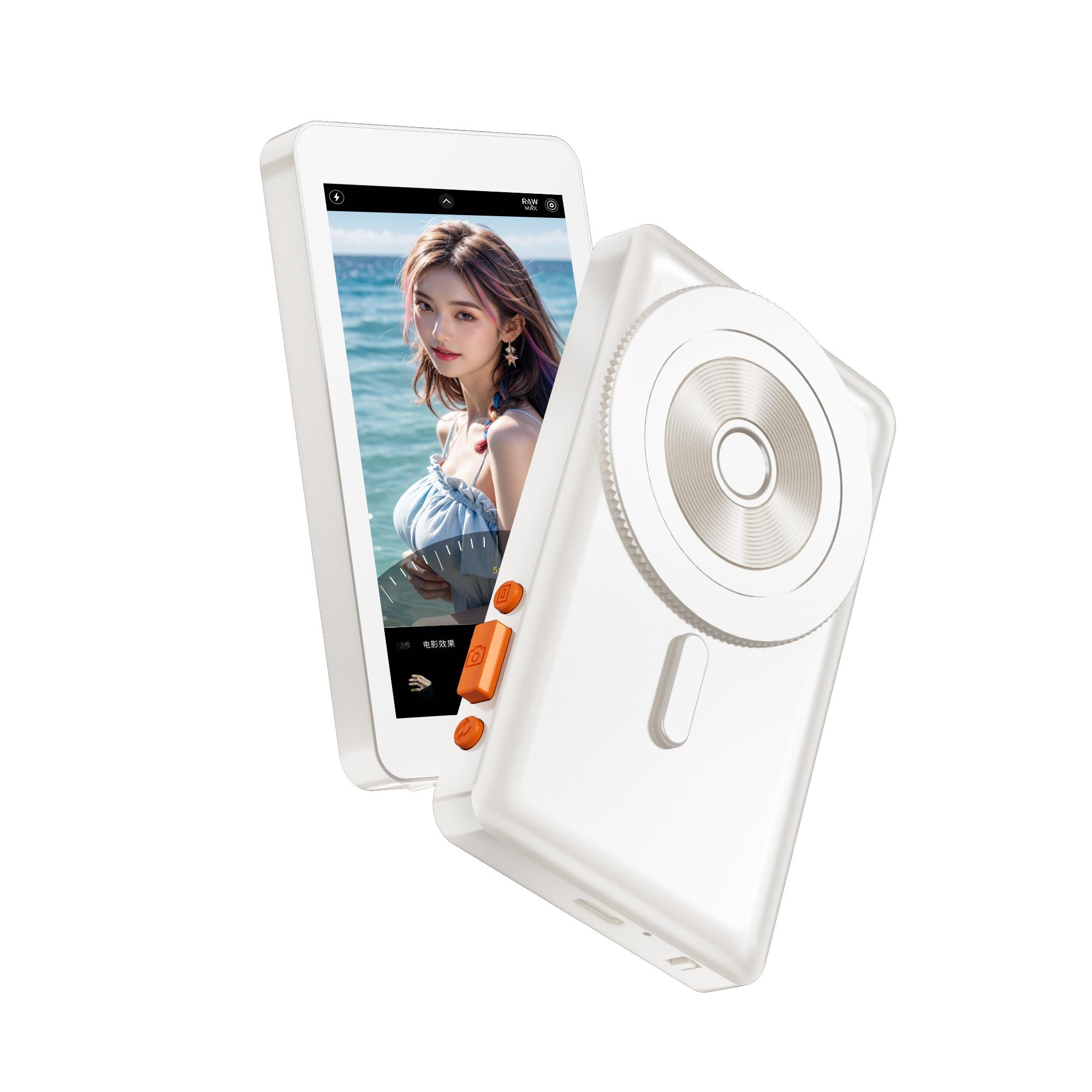 Wireless Magnetic Phone Selfie Monitor with Magnet Clip Mounting Kit for Smartphones белый