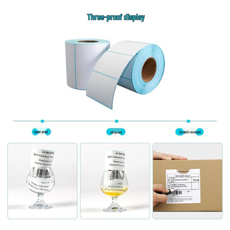 Hârtie termică etichetă multicoloră: Etichete rezistente la apă și ulei pentru imprimare coduri de bare - Roșu, Galben, Albastru, Verde, Cian, Violet, Portocaliu, Roz.
