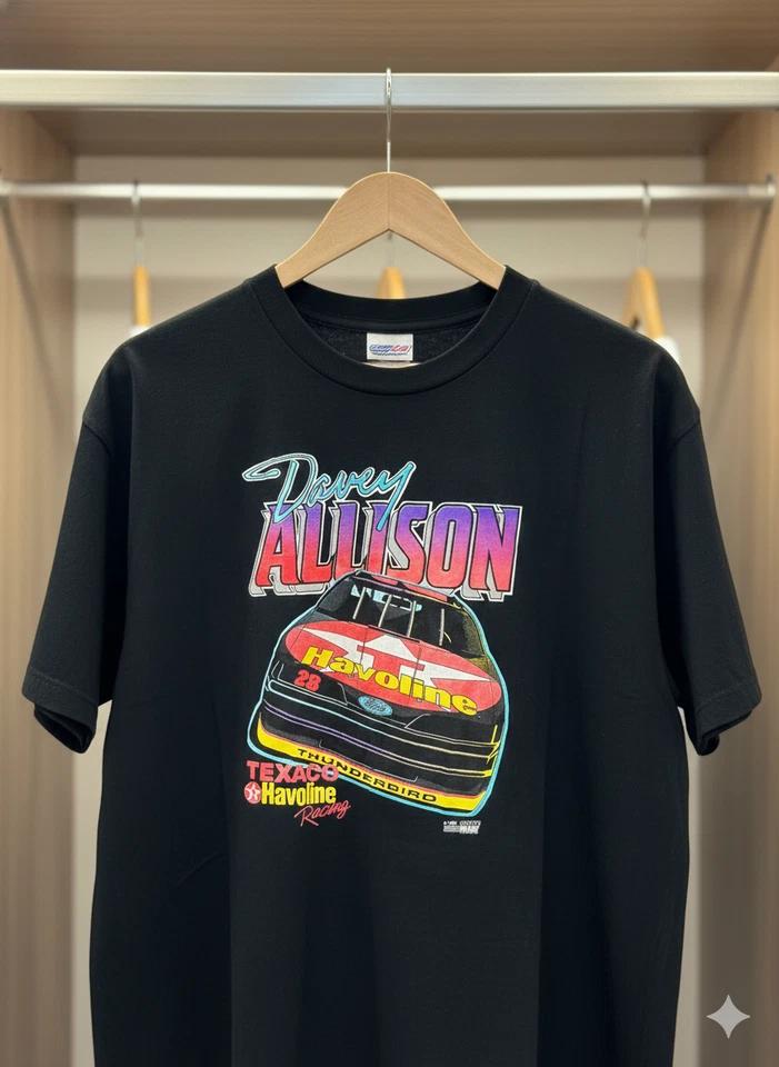 

Davey Allison Havoline Racing T-Shirt Black Texaco Thunderbird - T399 4XL