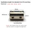 1 Stück Steife Kupplung 3/4/5/6/6,35/7/8/10/12mm Motorwelle Umwandlungsstecker mit variablem Durchmesser Zylindrische Kupplung DIY Modell