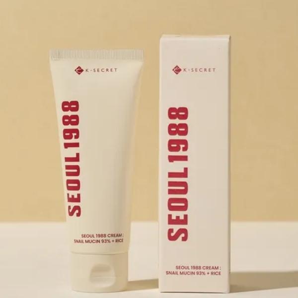 [K-SECRET] SEOUL 1988 Cream : Snail Mucin 93% + Rice 100ml