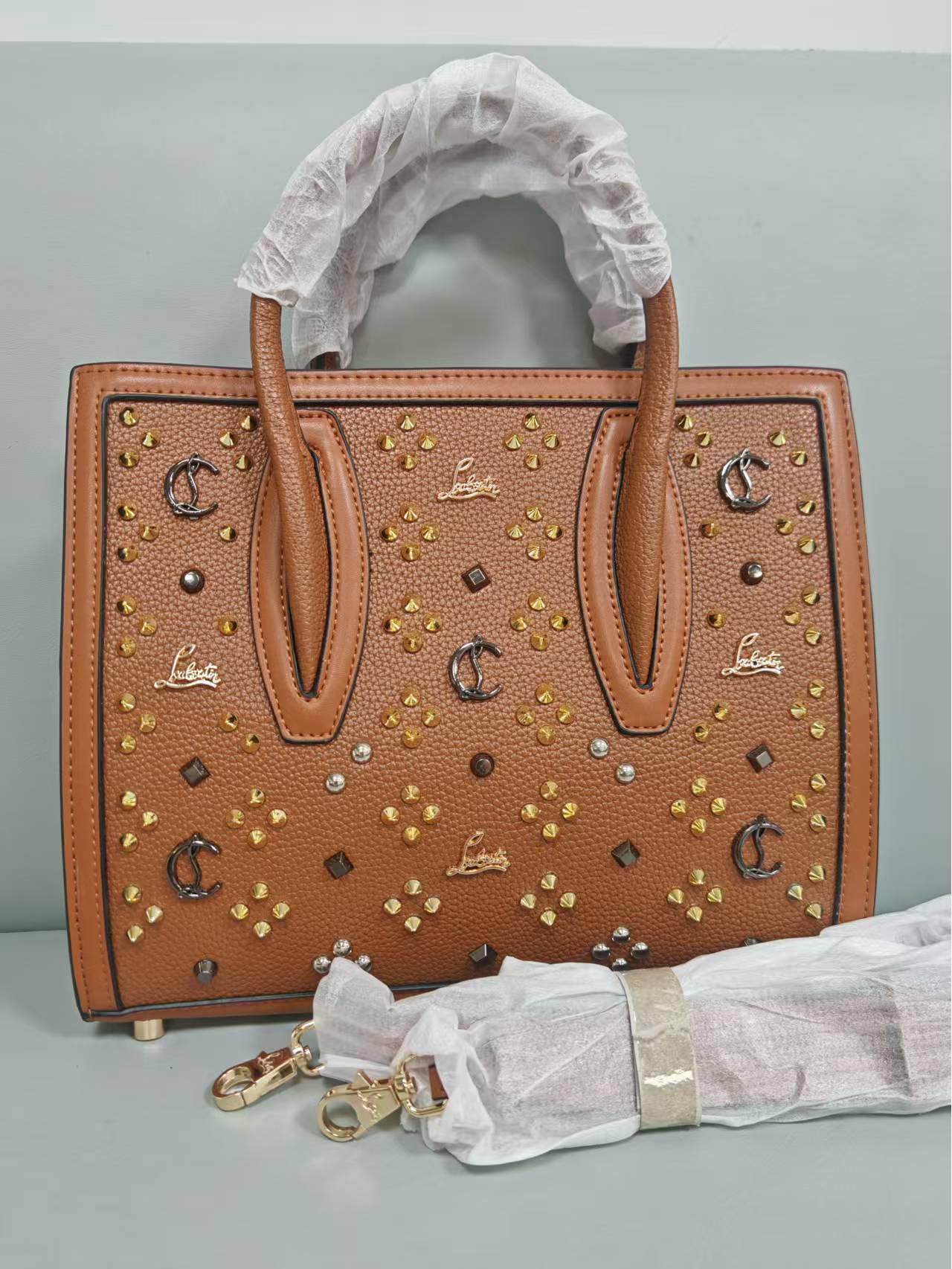 

Универсальная женская сумка-тоут кроссбоди из высококачественной кожи с зернистой текстурой личи 32x12x28 коричневый