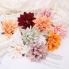 10PCs Silk Artificial Flowers 7Cm Dahlia Flower Heads Home Wedding Decoration Wall Hanging Garden DIY Accessories Wreath Jewelry