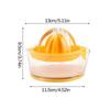 Manual Citrus Juicer Small Portable Hand Squeezer with Built-in Measuring Cup for Dorm Office Home Orange Juicing