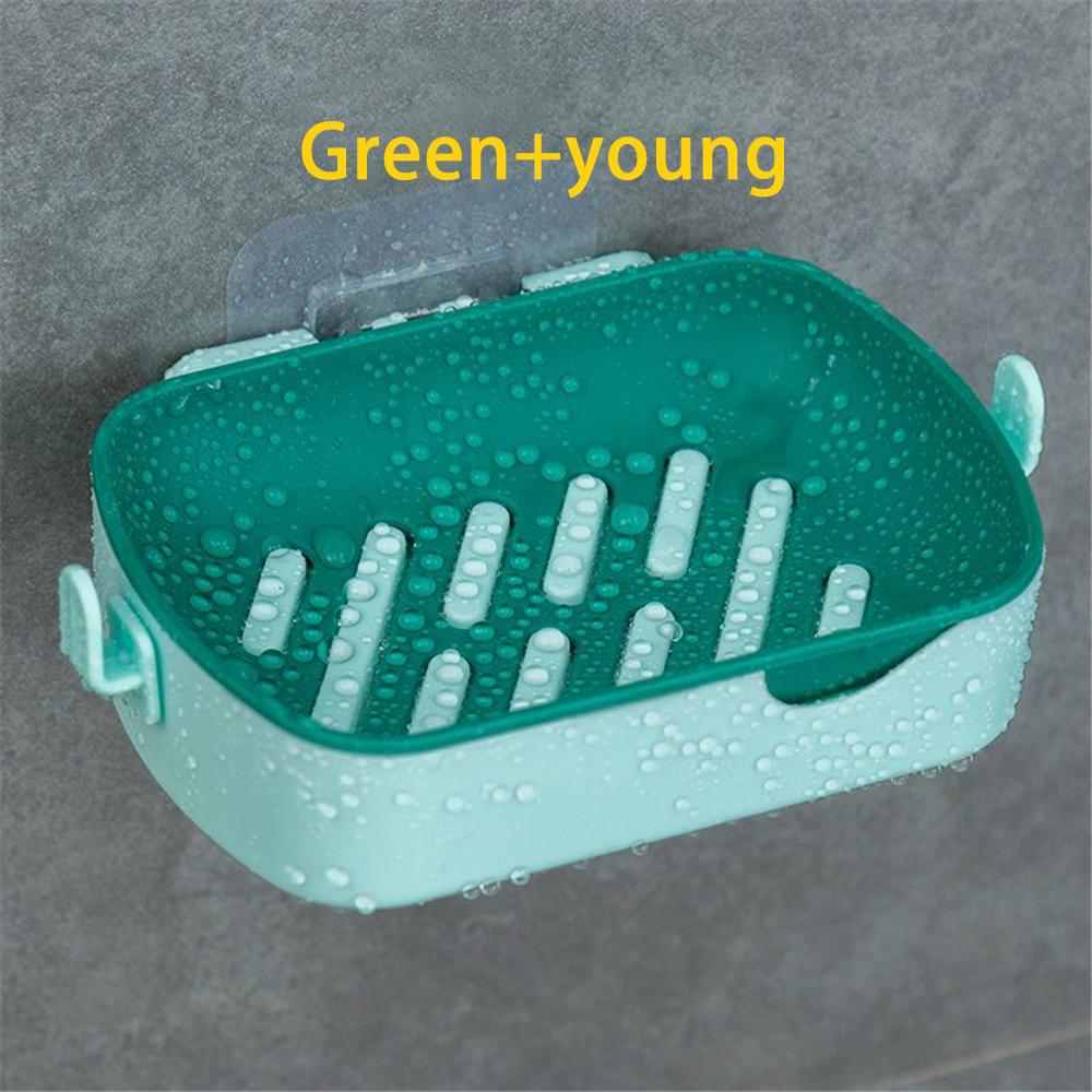 Multifunktionale Seifenbox mit Haken Kreativer Hängender Aufbewahrungshalter Nicht perforiert Abtropfkorb Gestell Toilette Heimorganisation