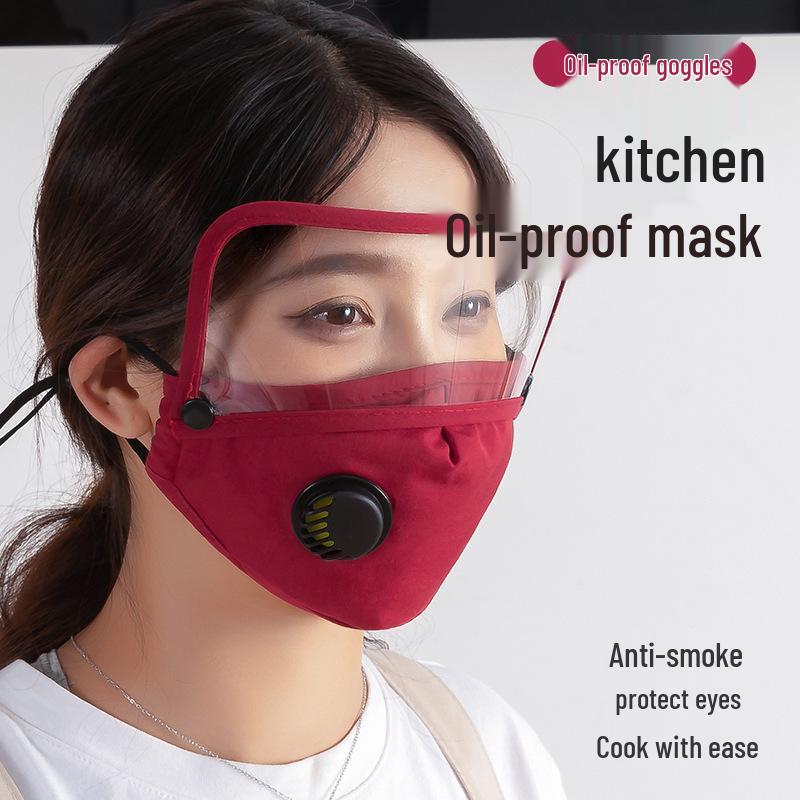 

Women s Transparent Kitchen Face Shield - Anti-Smoke, Anti-Oil, Dustproof, Eye Protection for Stir-Frying серый