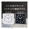 CASIO Alarm Clock Table Clock White Analog Snooze Light Simple TQ-482-7JF