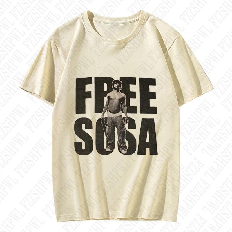 Harajuku Letter Grafikdruck Y2K Baumwoll-T-Shirt Hip Hop Grunge Goth Punk Rundhals Locker High Street Kurzarm Top Sommer Herren