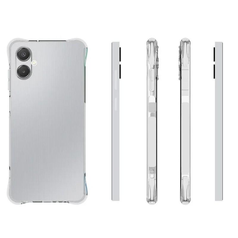 For Samsung Galaxy A06 5G Clear TPU Case WANLONFENG TM Series 2.0mm Phone Back Cover