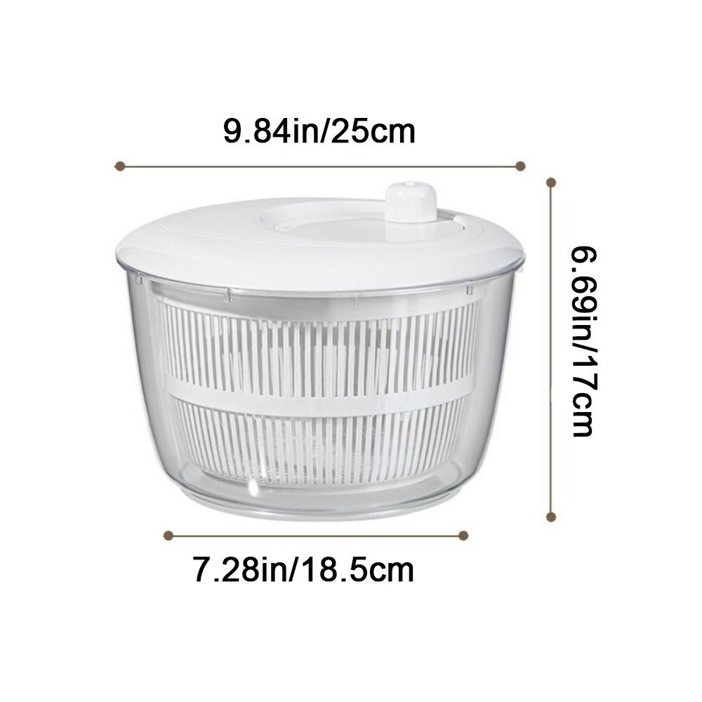 Plastic Manual Salad Spinner Large Capacity Lettuce Spinner Vegetable Washer Dryer  Fruit Drying
