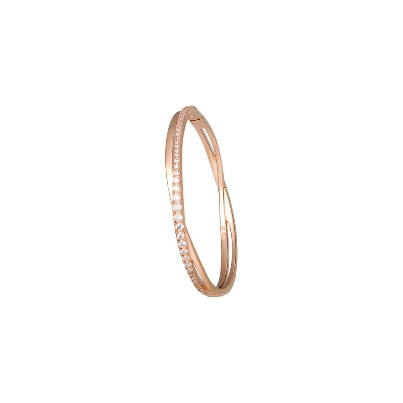 Swarovski Hyperbola Twist Elegant and novel niche exquisite bracelet for women rose gold 5620552 золотой