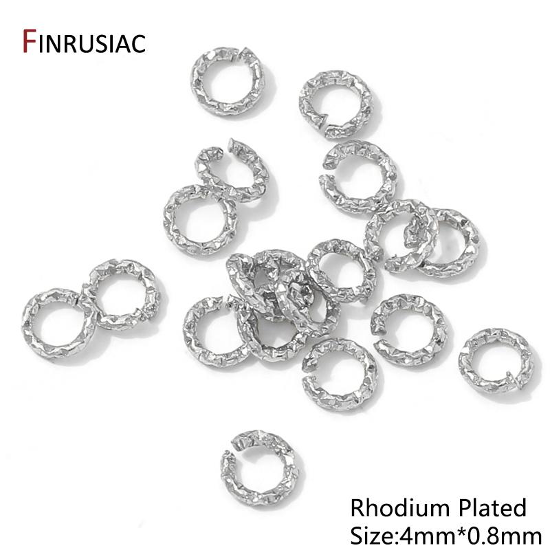 

14K Gold Plated Brass Round Twisted Open Split Rings Jump Rings,Connector Rings for DIY Jewelry Making Supplies 20 pieces