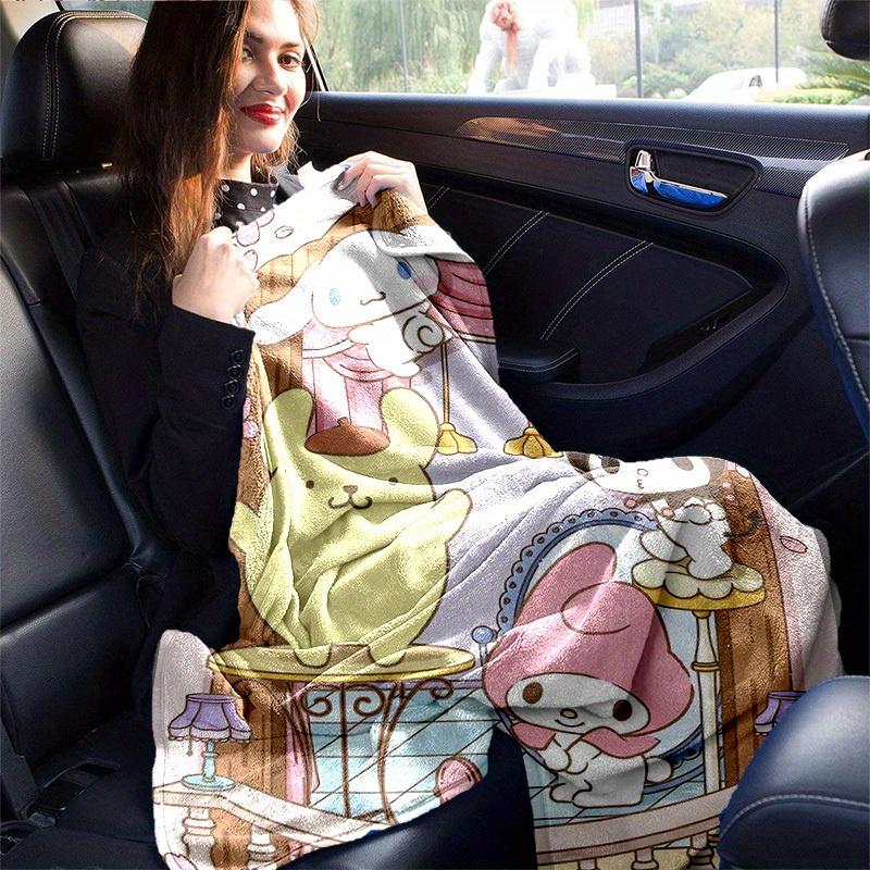 1pc, Sanrio Charming Home Decor: Cozy Blankets Perfect for Bedroom, Living Room, Travel, Camping, Car, Beach, Office Naps, Ideal Gift! Flannel Throw B