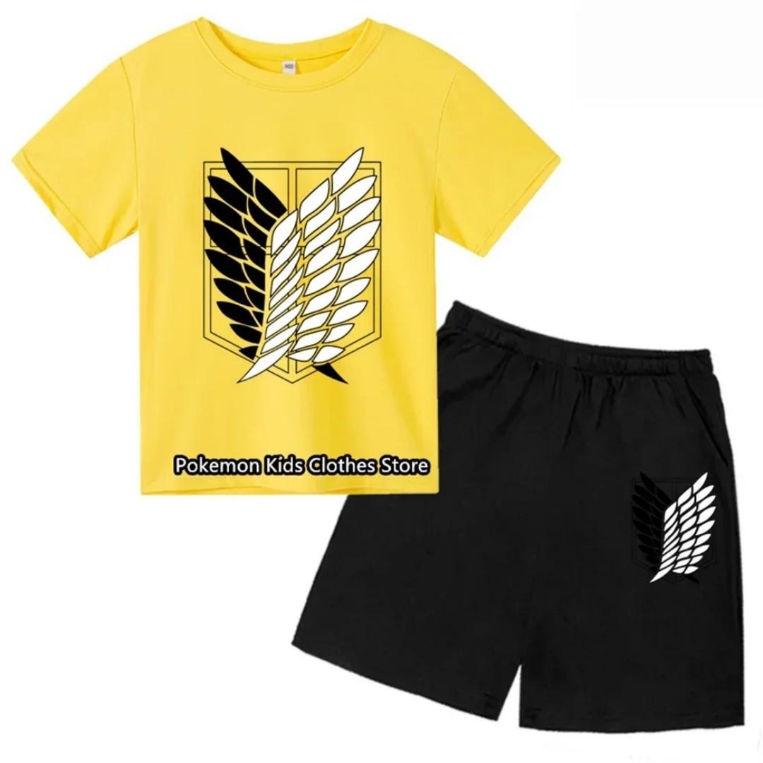 

2025 Летний новый комплект одежды для мальчиков, шорты с коротким рукавом для девочек, детский комплект с 3D-цифровой печатью, удобный, мягкий, дышащий, размер L 6XL