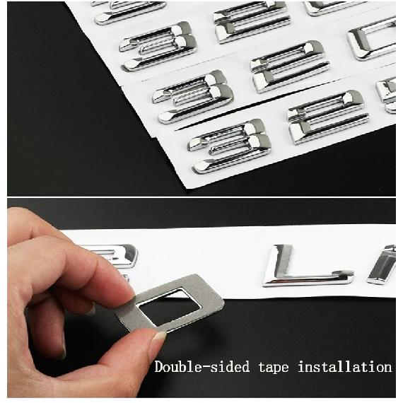 Car Rear Trunk Words Letters Logo Badge Emblem Decals Sticker For BMW 5 Series 520d 525d 528d 530d 535d 540d F10 F11 G30 G31