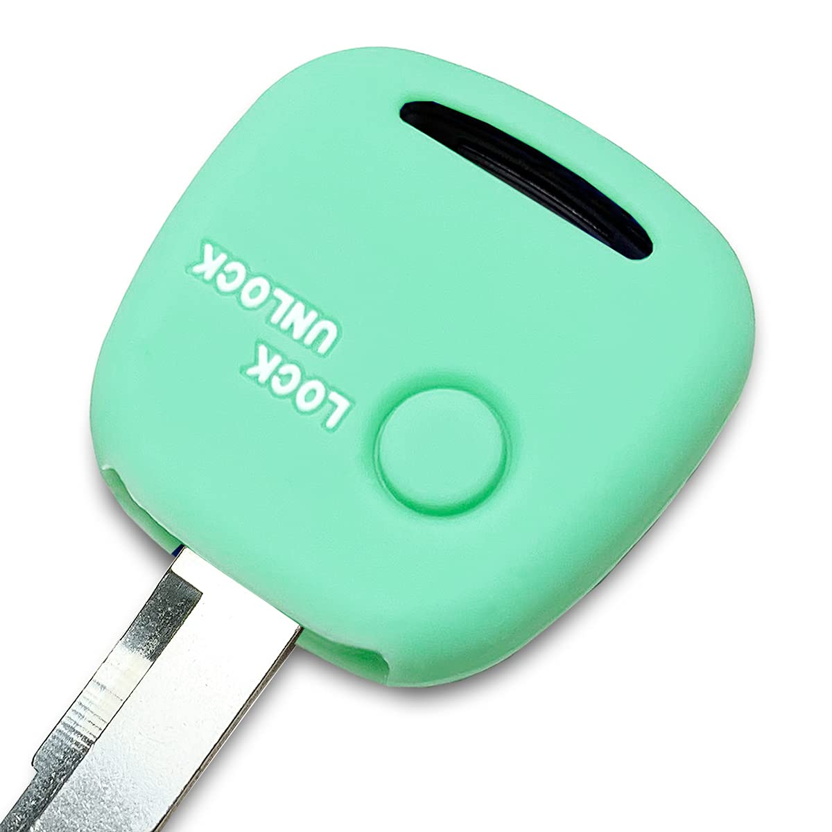 

Силиконовый чехол IKT без ключа для автомобилей Suzuki, Nissan, Mazda, 1 кнопка, изумрудно-зеленый, универсал зелёный