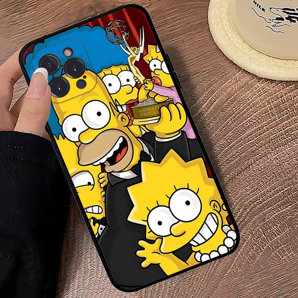 

Funny Cartoon S-Simpsons Phone Case For IPhone 14 Plus 13 Mini 11 16 15 17 Pro Max Protection Shockproof iPhone 16 pro
