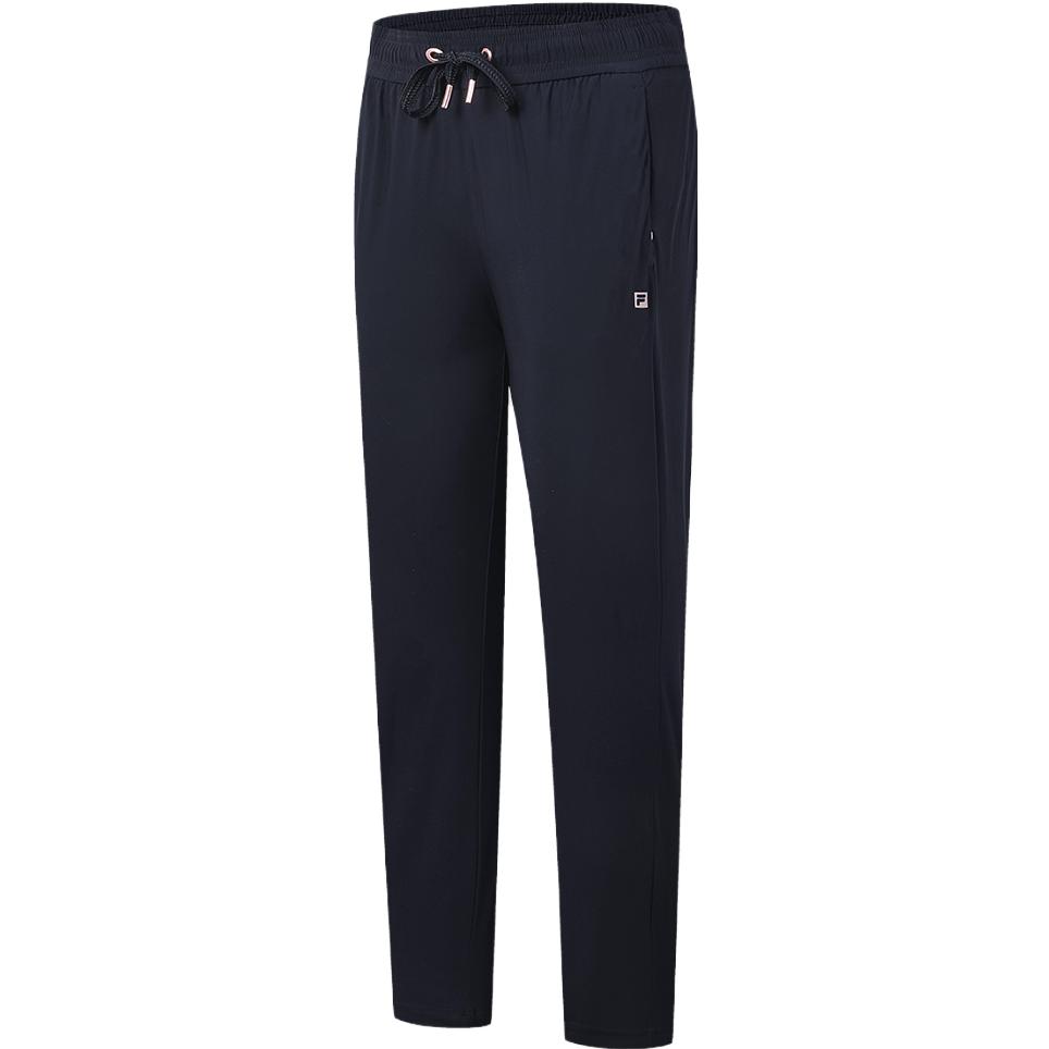 FILA 2023 New Summer Solid Color Simple Sports Knitted Long Pants Women bottoms Royal-Blue A11W331602FNV