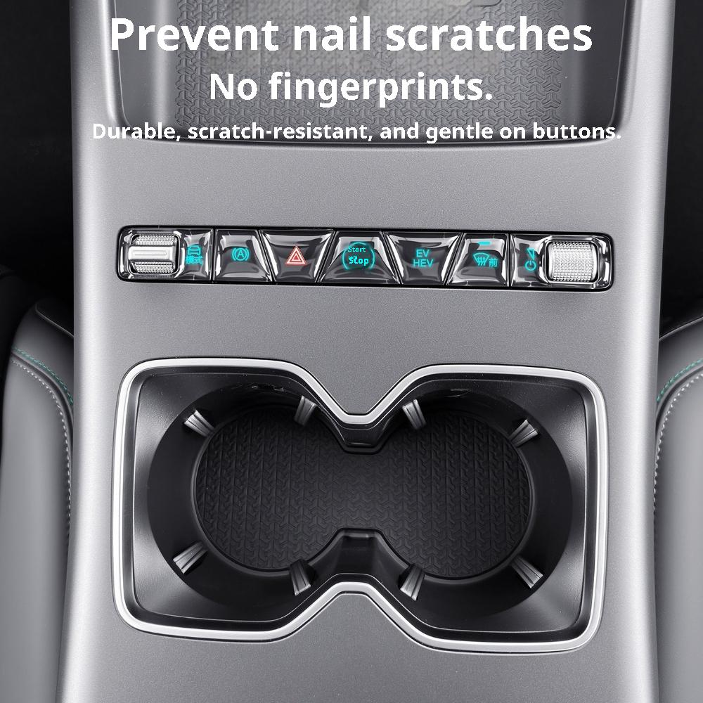 For BYD Song Pro Sealion 5 DM-i 2026 Central Control Button Epoxy Protective Scratch-resistant Sticker Interior Accessories