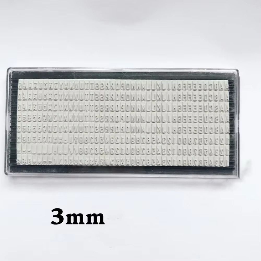 3mm 4mm 6.4mm Stamp Digital Letters Name Address DIY Stamp Board Stamp Letters Plate  School Office