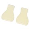2pcs Facial Scraping Massage Board Smoothing Surfaces Resin Skin Gua Sha Plate for Home Salon