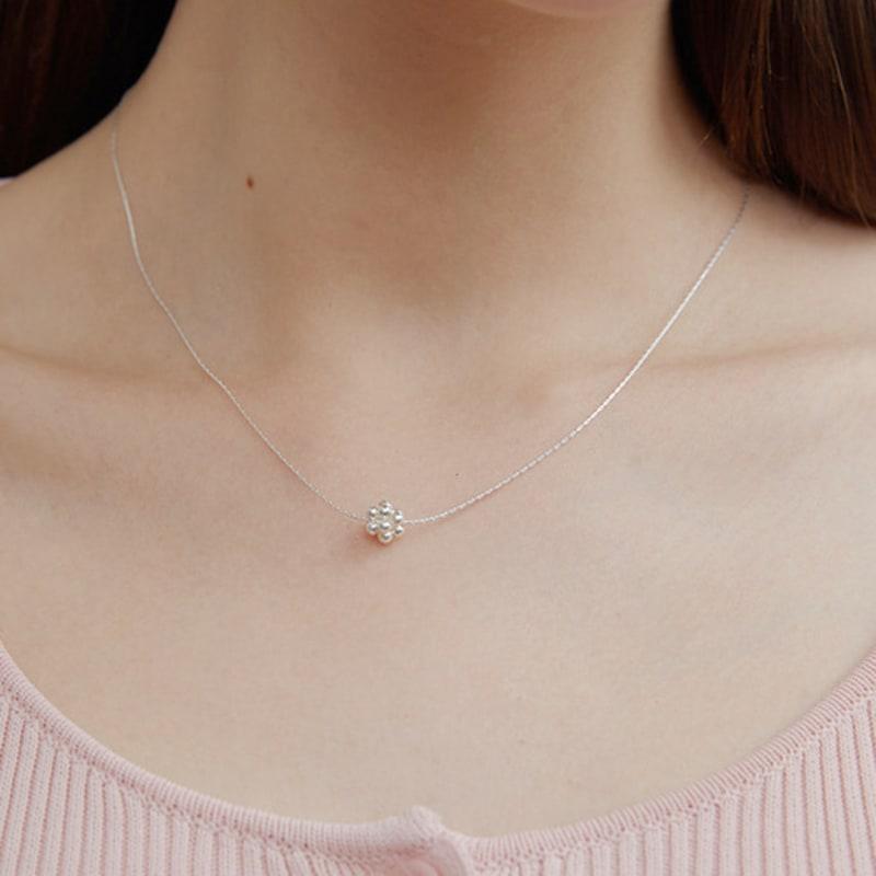 

Primaute [SILVER925]Silver Circle Ball Necklace ONE(PRN299)