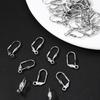 Pack of 50 French Style No Piercing Ear Clips Sophisticated Steel Elegant Pains Free Design for Sensitive Ears
