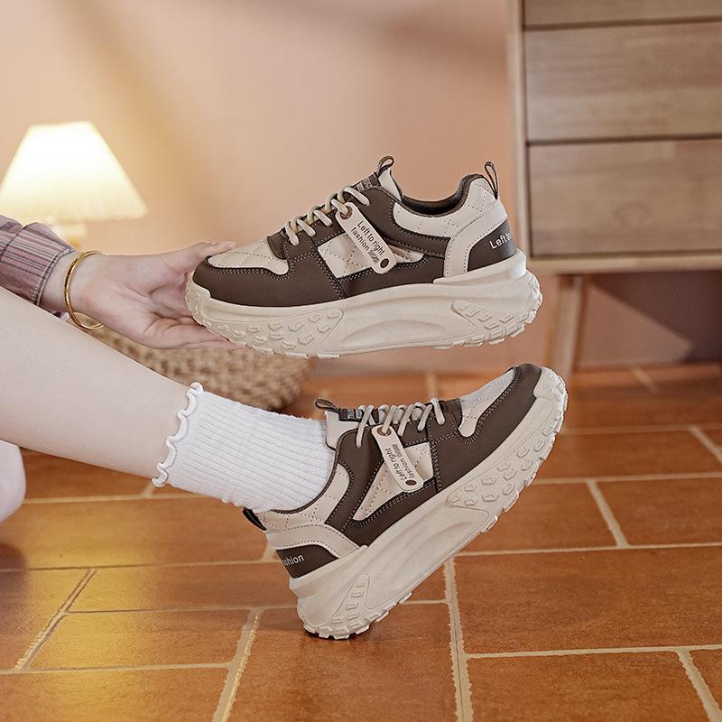 

Platform dad shoes female student 2025 autumn and winter new versatile fashion sports casual board shoes female KT-2698 40
