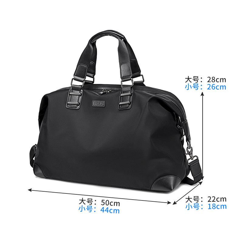 

Fitness Bag Men S Hand Luggage Bag Short-Distance Large-Capacity Travel Business Travel Light Travel Bag Leisure small чорний