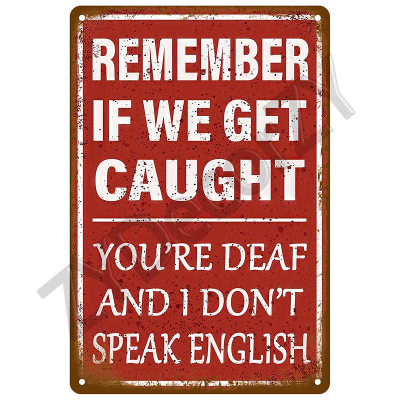 Plaque Tin Sign Plate Home Wall Decor For Bar Club Man Cave Art Warning Metal Sign Vintage Danger Beware Painting Poster Gift