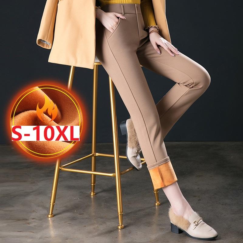 Dámské ležérní legíny Elastické s vysokým pasem Pracovní kalhoty Kalhoty pro tlusté muže Podzim Zima Dojíždění Společenské kalhoty Rovné kalhoty